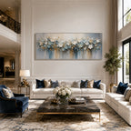 Abstract Wall Art – Dripping Pastel Blooms
