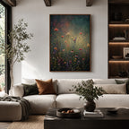 Vintage Americana Art – Wildflower Meadow Scene