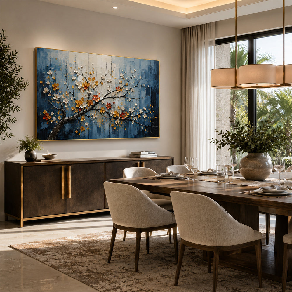 Texture Painting Art – Textured Blossom Tree Canvas