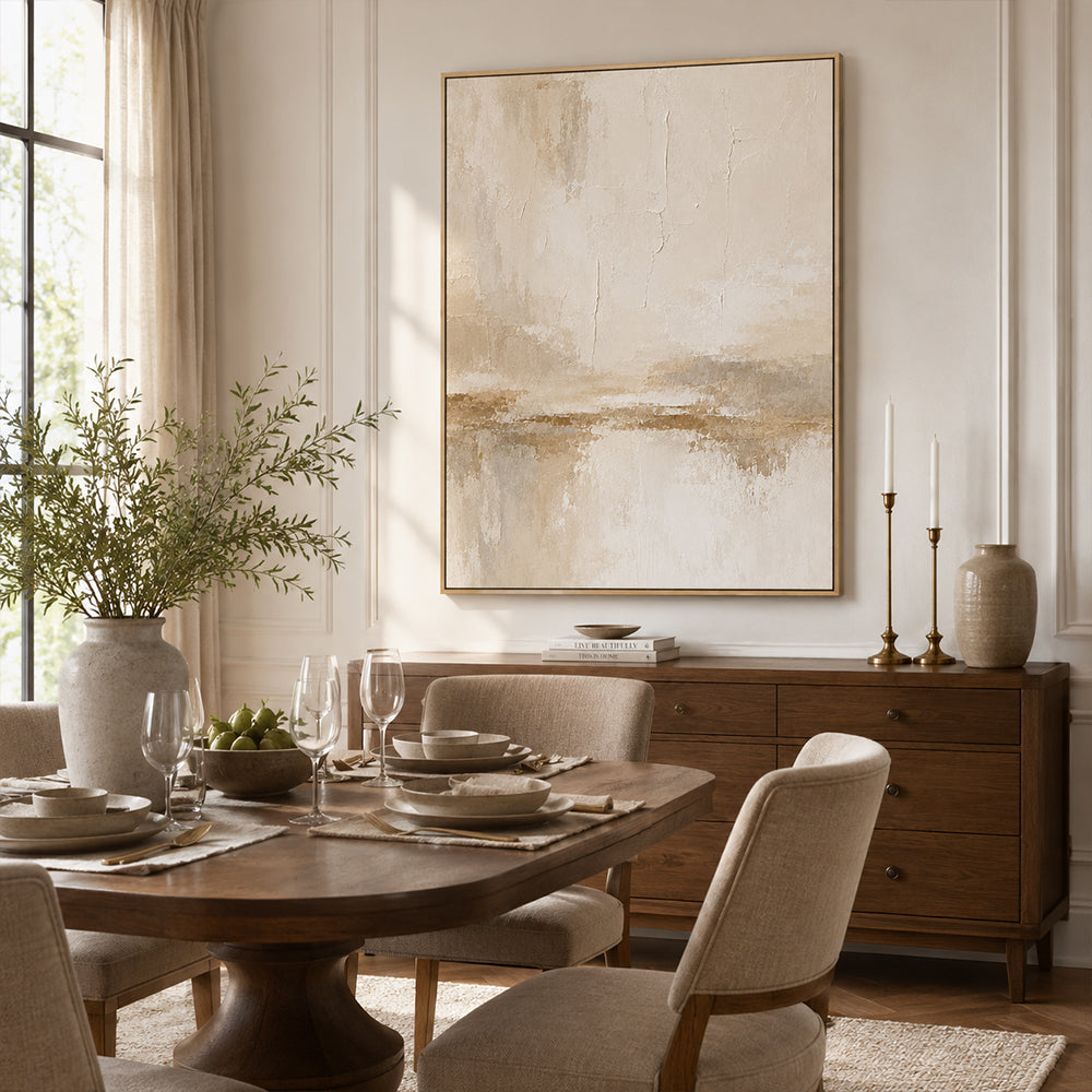 Wabi Sabi Art – Soft Neutral Waterscape