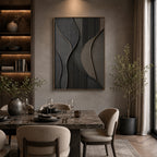 Texture Painting Art – Neutral Curved Relief