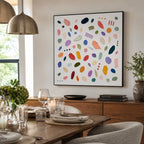 Abstract Wall Art – Colorful Paint Daubs
