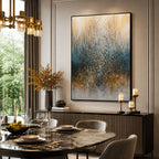 Abstract Wall Art – Golden Speckled Gradient