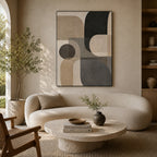 Abstract Wall Art – Muted Rounded Geometrics