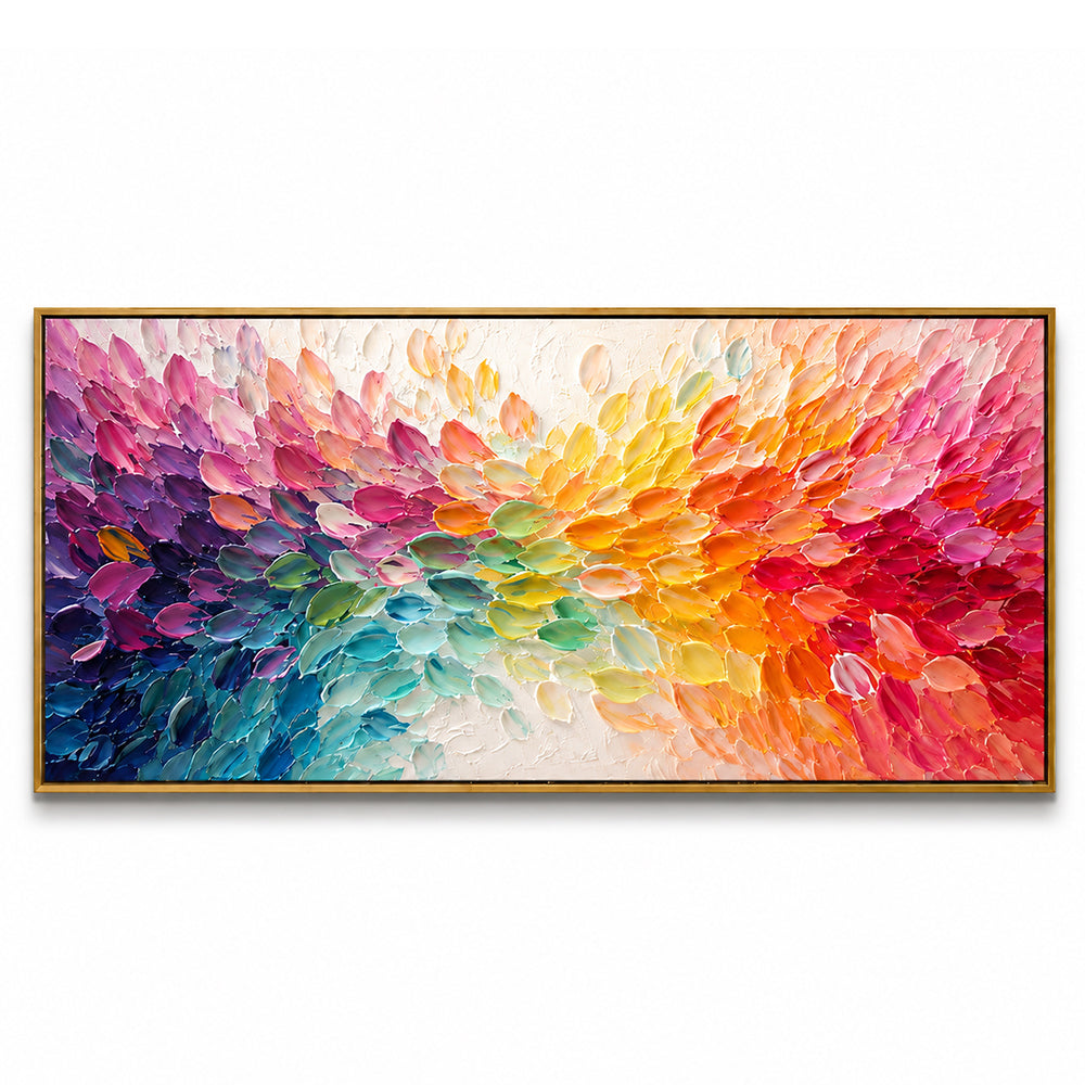 Abstract Wall Art – Gradient Petal Swirl