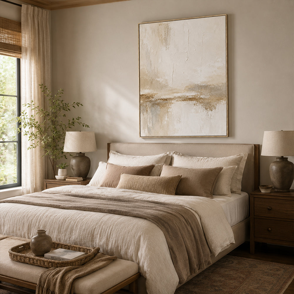 Wabi Sabi Art – Soft Neutral Waterscape