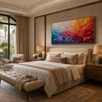 Abstract Wall Art – Blooming Color Petals