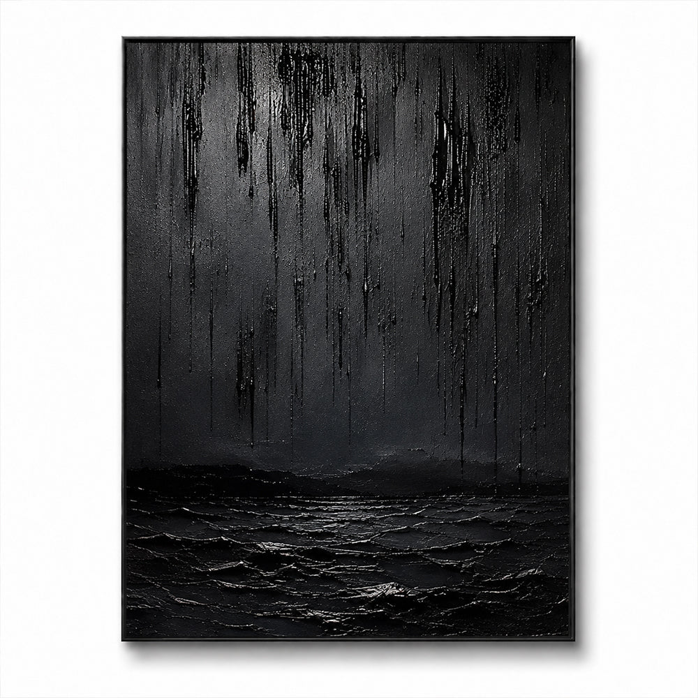 Texture Painting Art – Dark Textured Seascape