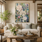 Texture Painting Art – Textured Wildflower Garden