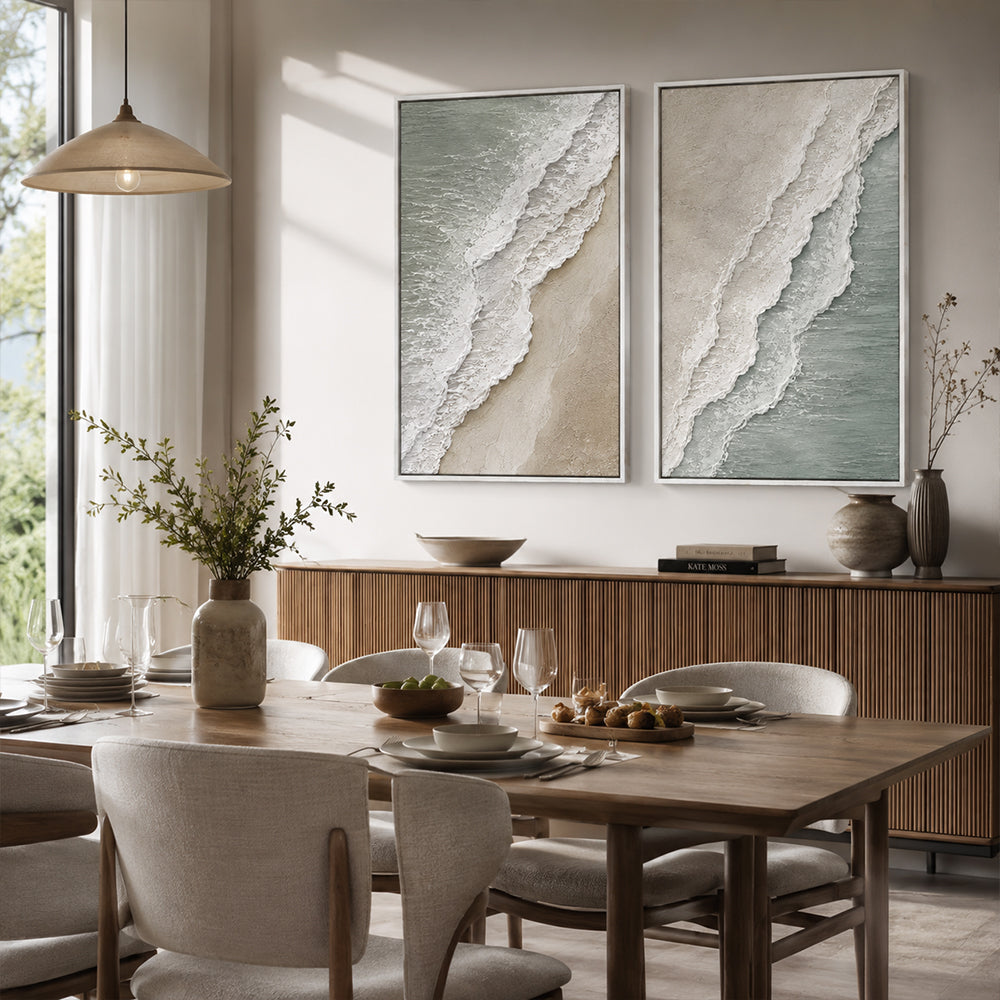 Texture Painting Art – Dual Textured Shore Waves