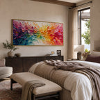 Abstract Wall Art – Gradient Petal Swirl