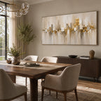 Abstract Wall Art – Gilded Square Patches
