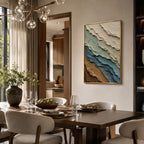 Texture Painting Art – Layered Earthy Strata