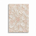 Texture Painting Art – Neutral 3D Floral Blooms