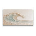 Texture Painting Art – Sculpted Neutral Wave