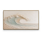 Texture Painting Art – Sculpted Neutral Wave