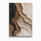 Texture Painting Art – Neutral Layered Waves