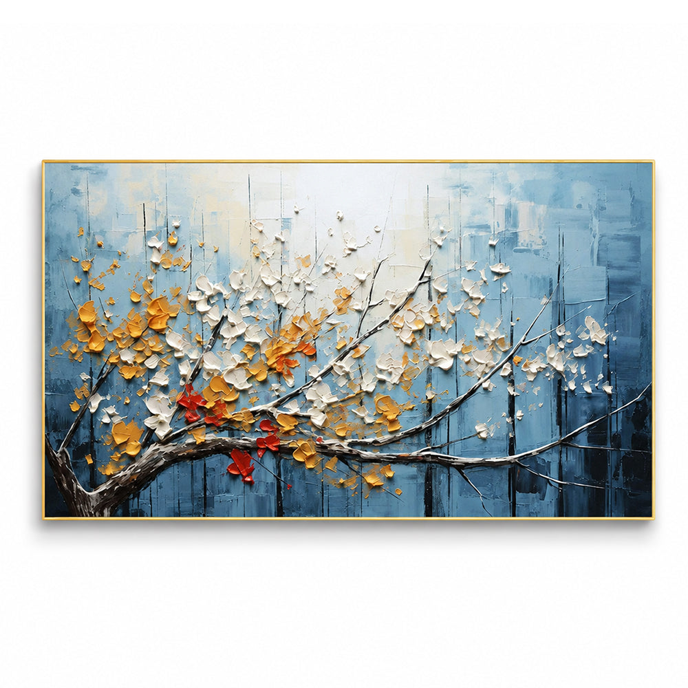 Texture Painting Art – Textured Blossom Tree Canvas