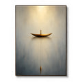 Minimalist Art – Lone Fisherman Boat