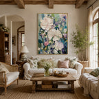 Texture Painting Art – Textured Wildflower Garden