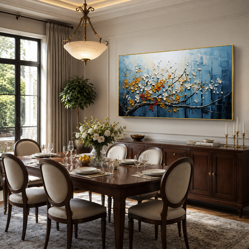 Texture Painting Art – Textured Blossom Tree Canvas