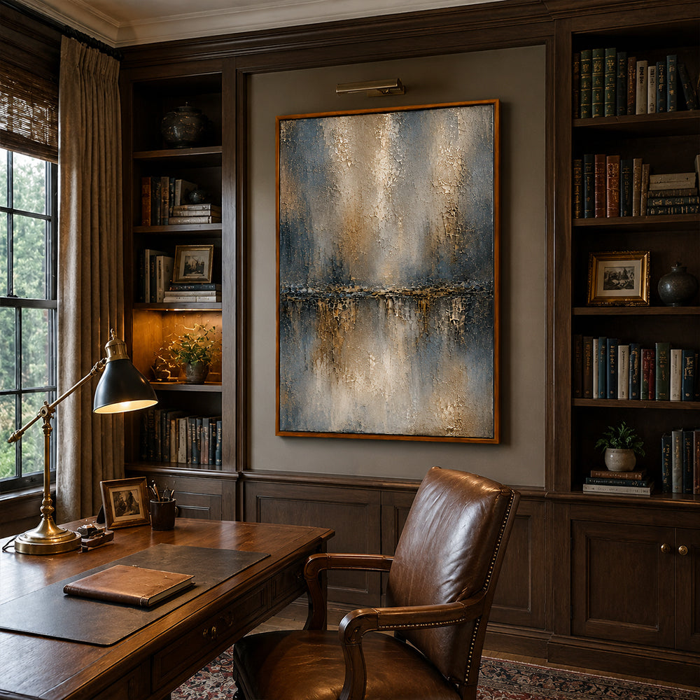 Wabi Sabi Art – Cracked Reflective Waters
