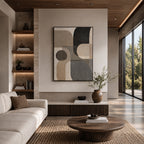 Abstract Wall Art – Muted Rounded Geometrics