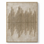 Wabi Sabi Art – Neutral Vertical Stripes