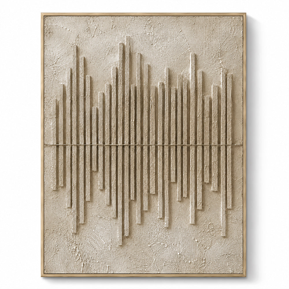 Wabi Sabi Art – Neutral Vertical Stripes