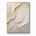 Wabi Sabi Art – Cream Layered Abstract Terrain