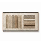 Wabi Sabi Art – Geometric Relief Blocks