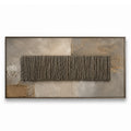 Wabi Sabi Art – Metallic Linear Relief Panel