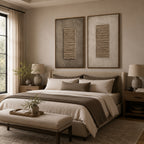 Wabi Sabi Art – Horizontal Ridge Diptych
