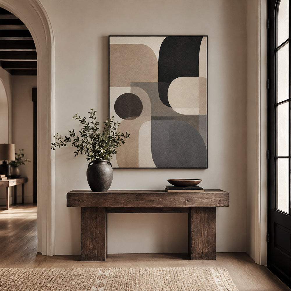 Abstract Wall Art – Muted Rounded Geometrics