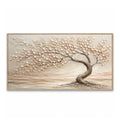 Texture Painting Art – Curved Tree Landscape