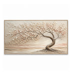 Texture Painting Art – Curved Tree Landscape