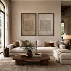 Wabi Sabi Art – Dual Vertical Line Diptych