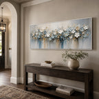 Abstract Wall Art – Dripping Pastel Blooms