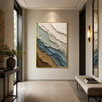 Texture Painting Art – Layered Earthy Strata