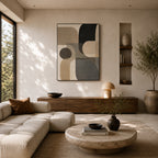 Abstract Wall Art – Muted Rounded Geometrics