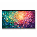 Texture Painting Art – Swirling Rainbow Foliage