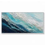 Texture Painting Art – Foamy Ocean Waves