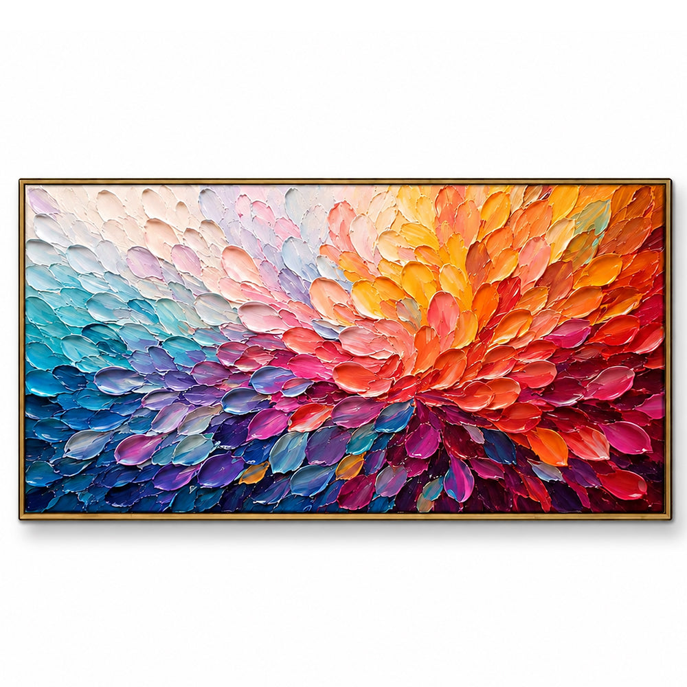 Abstract Wall Art – Blooming Color Petals