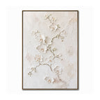 Minimalist Art – Textured White Orchids