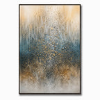 Abstract Wall Art – Golden Speckled Gradient