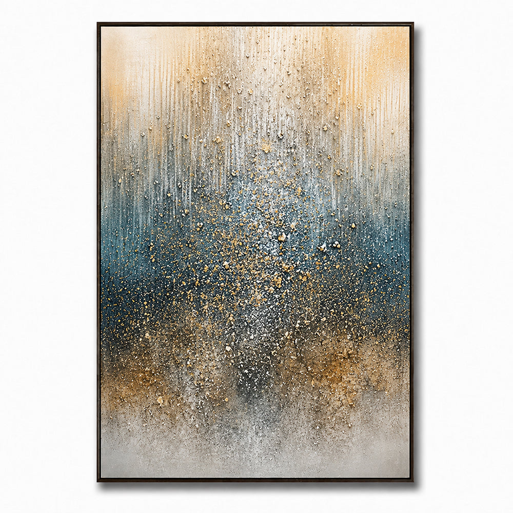 Abstract Wall Art – Golden Speckled Gradient