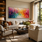 Abstract Wall Art – Gradient Petal Swirl