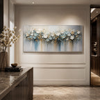 Abstract Wall Art – Dripping Pastel Blooms