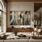 Abstract Wall Art – Curved Human Silhouettes