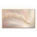 Texture Painting Art – Golden Curved Swirl